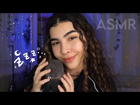 ASMR 💜 afirmações positivas para desligar a mente | com efeitos visuais - chuva, fogueira, neve…