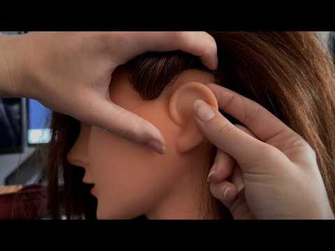 ASMR Ear and Neck Attention In Back Class (Tracing, Cleaning, Massage)