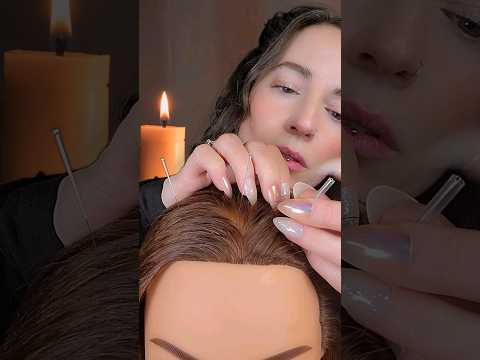 Let's sooth that Headache #asmr #headache #relax #haircare