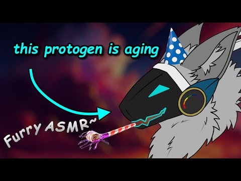 [Furry ASMR] Protogen Birthday Taps~