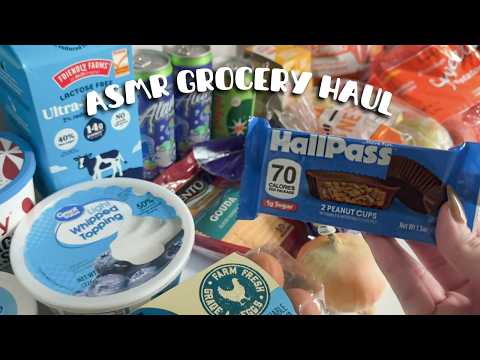 ASMR Grocery Haul 🍿 High Protein Finds 🧀