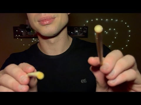 ASMR Touching & Tracing Your Face (Inaudible Whispers & Mouth Sounds)