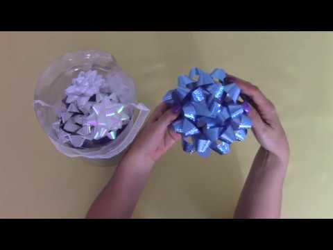 ASMR: Blue/white/silver bows. (Tapping, soft spoken, crinkling, rustling)