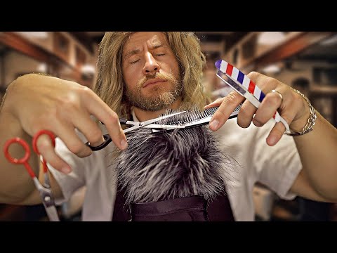 💈ASMR💈 most REALISTIC hipster barbershop haircut EVER