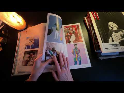 Fashion Art Magazine Flip Through 👗 | #ASMR with Crinkly Pages
