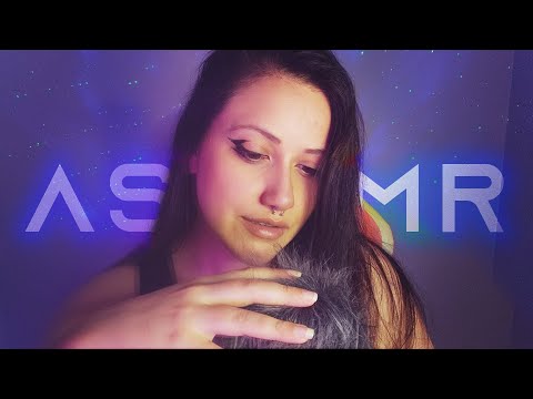 ASMR | 1 HOUR OF SLOW FLUFFY MIC BRUSHING & INAUDIBLE WHISPERS