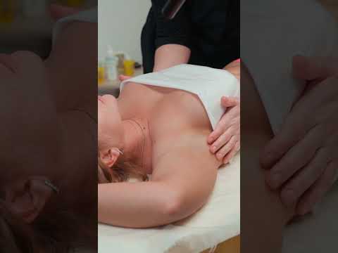 Unique lymphatic drainage body massage for Veronica #shorts