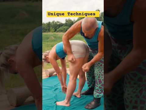 Unique healing massage techniques and chiropractic adjustments #shorts #chiropractor #asmr
