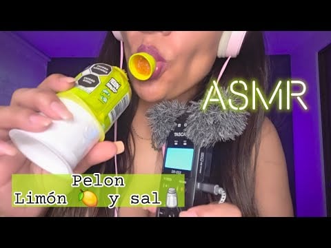 ASMR |PELON PELONAZO LIMON Y SAL| ASMR ULTRA RELAJANTE #asmr #mouthsounds #asmrvideo #relaxing 