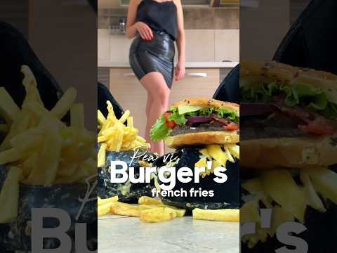 Pea vs. Burger King's Fries! Feet Crushing Fast-Food in Heels! Oddly Satisfying! ASMR