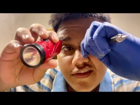 5 Minutes ASMR Eye Exam Fast & Aggressive 👁️🩺