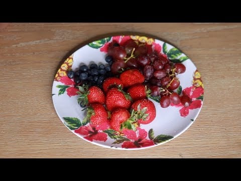 Strawberries Blueberries & Grapes ASMR Eating Sounds