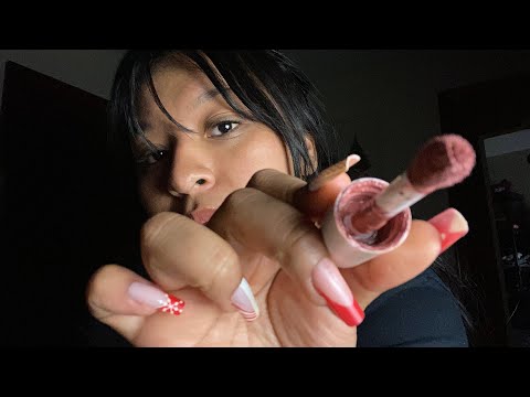 ASMR close up doing your makeup inaudible whisper only ✨💕
