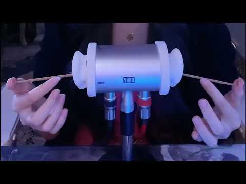 12 Triggers Ear Cleaning ASMR: Feather, Cotton Swabs, Puff & Wooden Taps / 2Hr (No Talking)