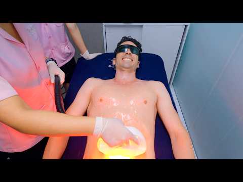 ASMR: Japanese IPL Laser and Shave for Body Hair Removal