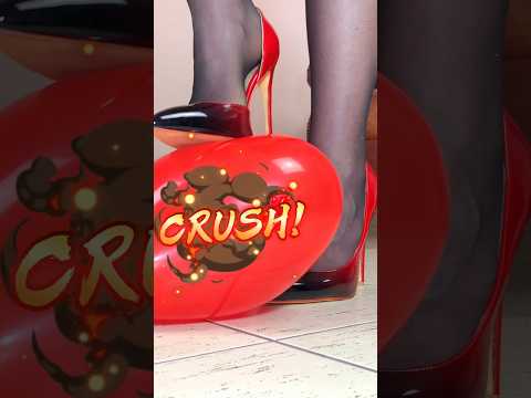 Ferrari Pumps vs. Balloons! Heels Crushing Things! Oddly Satisfying! ASMR