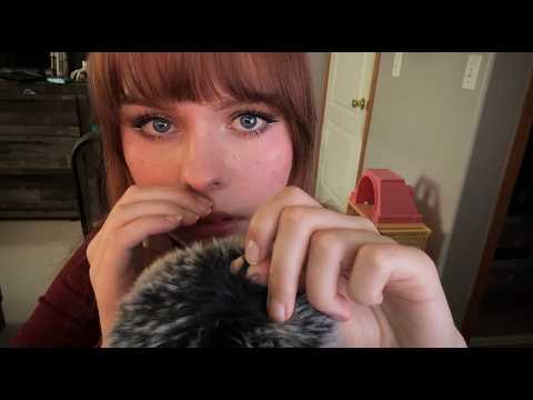 ASMR Scalp Check! Plucking The Fluffy Mic Cover With Parting (Intense and Tingly)