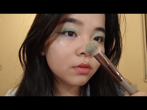 ASMR| Ensinando como fiz essa make 🤡
