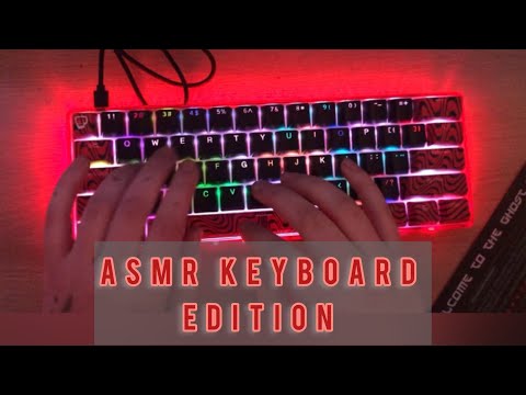 ASMR 4 different keyboard sounds! Soft - Clicky