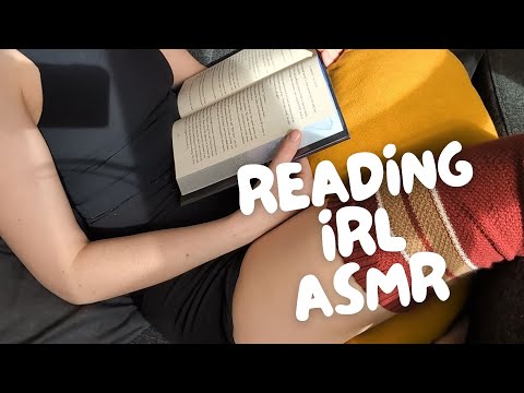 Reading in the sun and getting cosy | IRL ASMR | Book Pages | Too much thigh? Maybe.