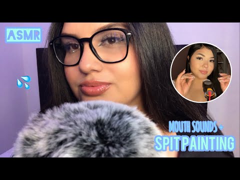 ASMR ✨ MOUTH SOUNDS, SPIT PAINTING CON @Brendaasmr | ASMR EN ESPAÑOL