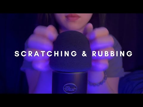 Asmr Mic Scratching and Rubbing , Brain Melting , Mic Triggers , Fast Scratch , No Talking