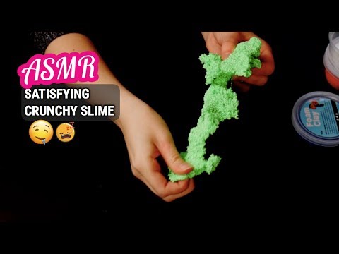 ASMR Satisfying! Playing With (crunchy) Slime/Foam