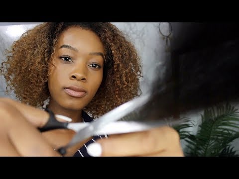 ASMR Haircut Roleplay | (Brushing, Cutting, Combing)