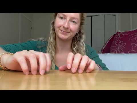 ASMR Tapping and Scratching on a Wooden Desk!