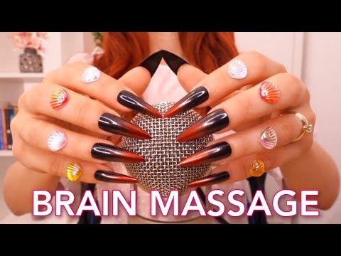 ASMR BRAIN Massage 🌟 Mic Scratching, Wood Soup, Tapping, Magnesium Chalk Block, Plastic Wrap & more