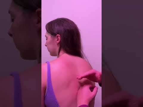 ASMR Back Massage #realpersonasmr #triggersforsleep #oddlysatisfying #visualtingle #relax