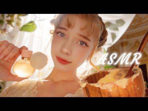 АСМР Утро в Замке 🏰 | Служанка Ухаживает за Тобой и готовит к завтраку 🥐🌿 Расчесывание, массаж🌸
