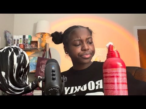 ASMR Mean Big Sister Braids Your Hair Role-Play💇🏾‍♀️(Hair Brushing + Gum Chewing)