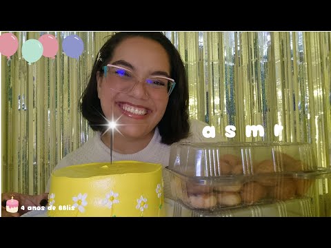 ASMR MUKBANG | COMENDO UM KIT FESTA 🎉🤩💖