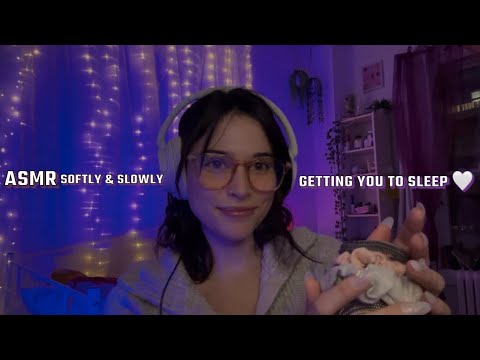 ASMR for your sleepyhead w/ face touching and mic rubbing