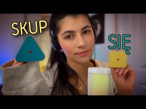 ASMR po polsku SKUP SIĘ NA MNIE I WYKONUJ MOJE POLECENIA na sen 😴 