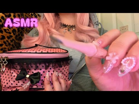 ASMR 카메라에 갸루 메이크업 해주기 🎀 리얼한 시각적팅글과 소리 😴 