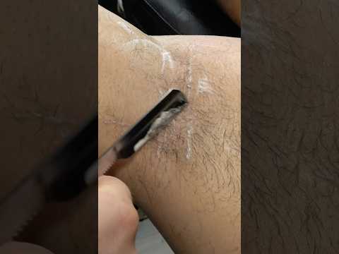 Armpit , Chest ,Back Razor Shave ASMR Therapy #armpitshave #chestshave #chestmassage #shave #sleep