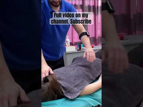 ASMR MASSAGE AND CHIROPRACTIC. Deep back massage. #asmrmassage #asmrsounds