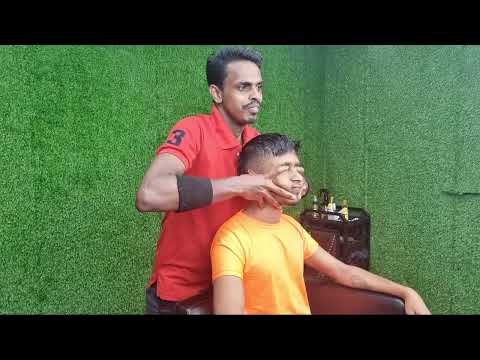 Live ASMR Oil Head & Shoulder Massage By Strong Wrist Barber