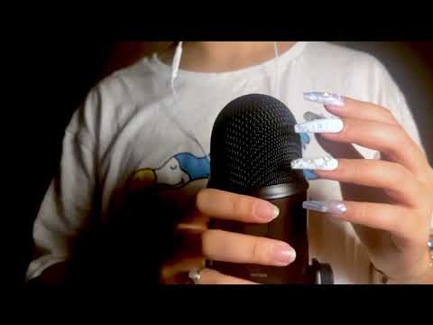 [ASMR] raw mic & foam cover scratching | try things out w/ me