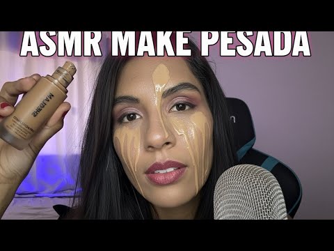 ASMR MAKEUP ( tapping em maquiagem e sons de boca 👄 