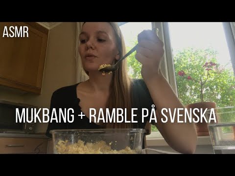 Lofi ASMR på svenska - Häng med mig när jag äter lunch😄 (Soft spoken ramble + mukbang)