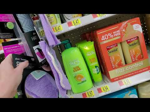 Walmart Shampoo & Conditioner Shelf Organization 8-20-2019