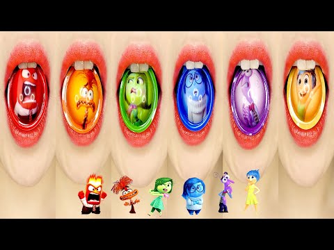 ASMR 인사이드 아웃 볼젤리 먹방 Inside Out Ball Jelly Gummy Eating Sounds