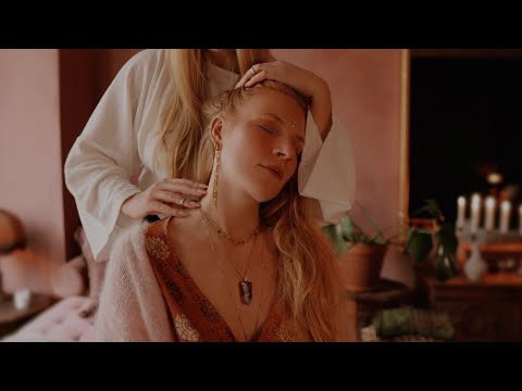 ASMR | scalp, face, neck, shoulder massage (music option)