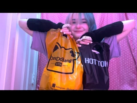 high energy asmr, rambling and showing stuff i just bought :3