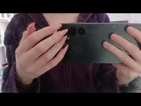 ASMR  - Camera Tapping  & Scratching On My New Phone!