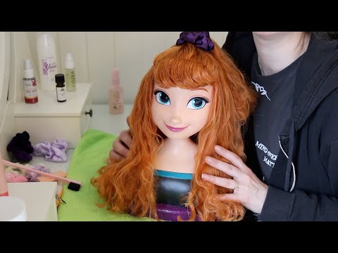 ASMR Second Hand Make Up & Styling Head | Hair Styling | PART 3