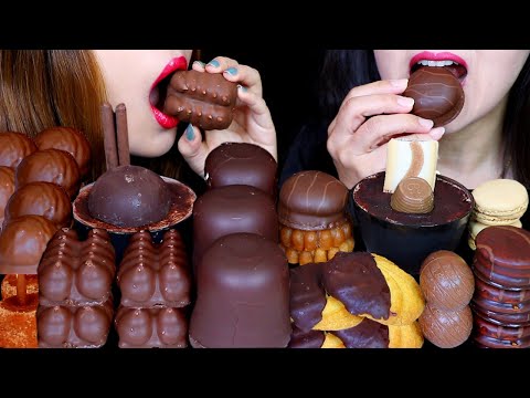 ASMR GIANT CHOCOLATE MARSHMALLOW, BUBBLY CARAMEL CHOCOLATE, OREO CREAM EGG, MOUSSE CAKE, YAKGWA 먹방